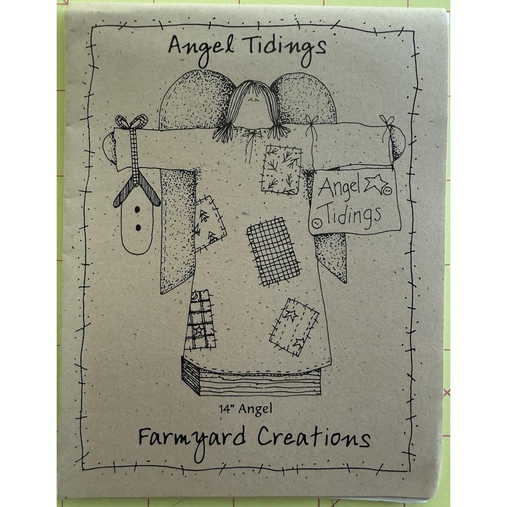 Farmyard Creations Small Craft‎ Pattern: ANGEL TIDINGS 14" Angel Uncut